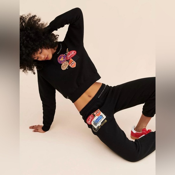 Free People Riley Vintage Dusk Tropics Sweatpants - Picture 1 of 4